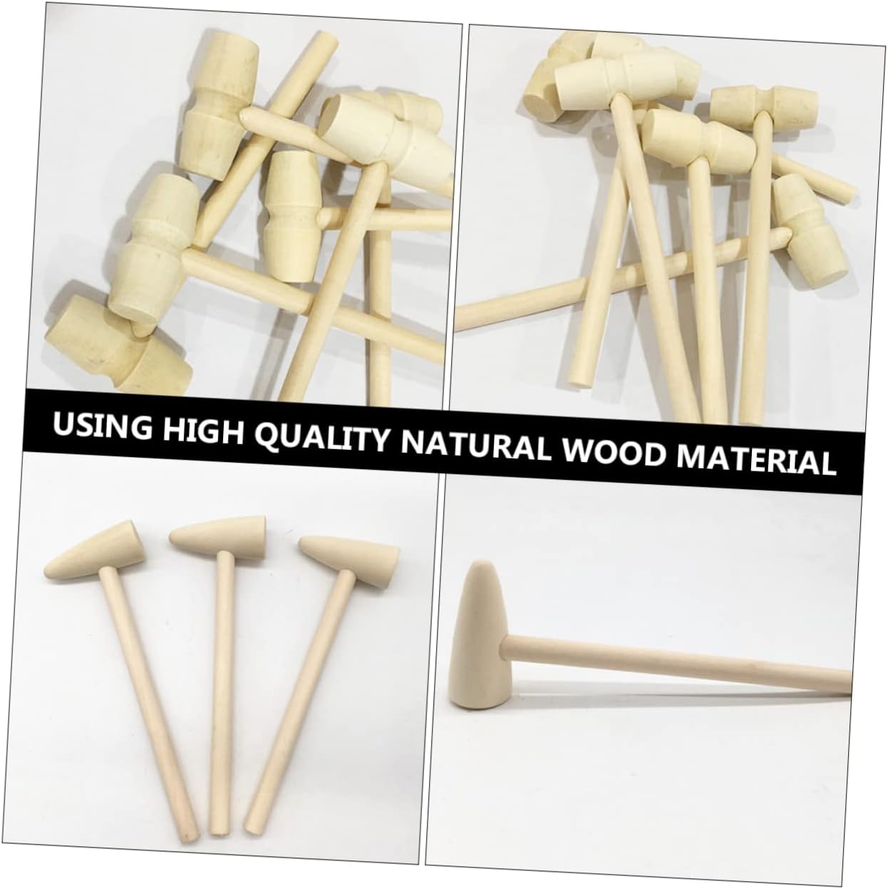 DECHOUS Mini Wooden Hammer Toy Set 15pcs