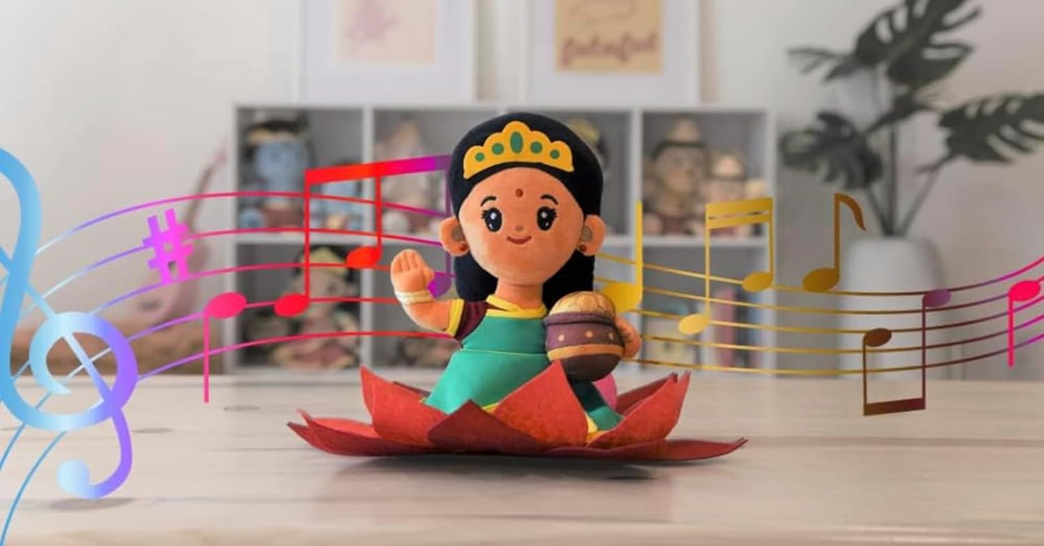 MODI TOYS Laxmi Devi 7 Inch Mantra Singing Plush