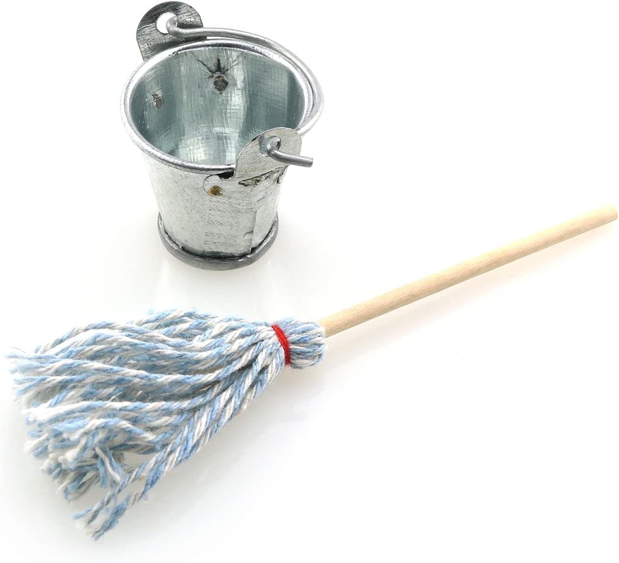 TAODAN Mini Floor Mop with Galvanized Bucket 112 Scale 1