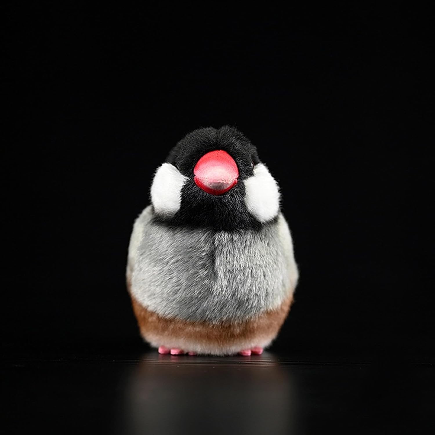Tiny Heart Gray Bird Plush Toy for Kids 1