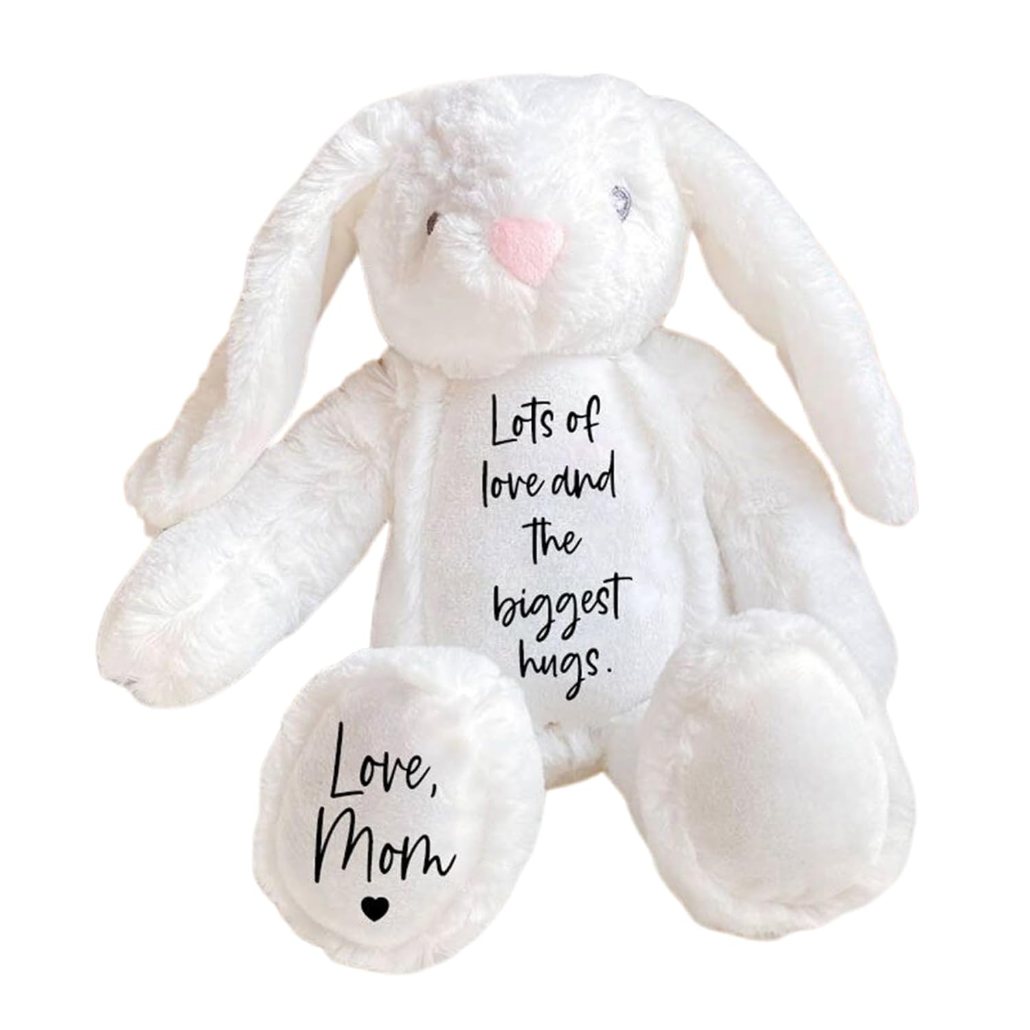 Custom Plush Bunny Keepsake Gift Toy with Name Personalization