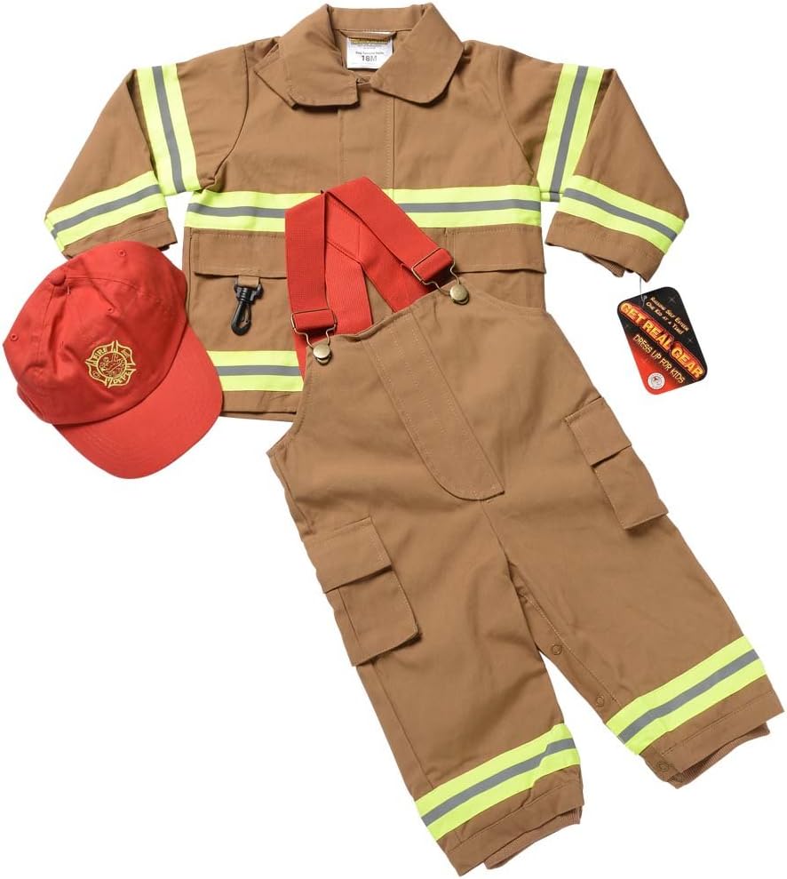 Aeromax Jr Fire Fighter Suit for Kids Tan 18 Months