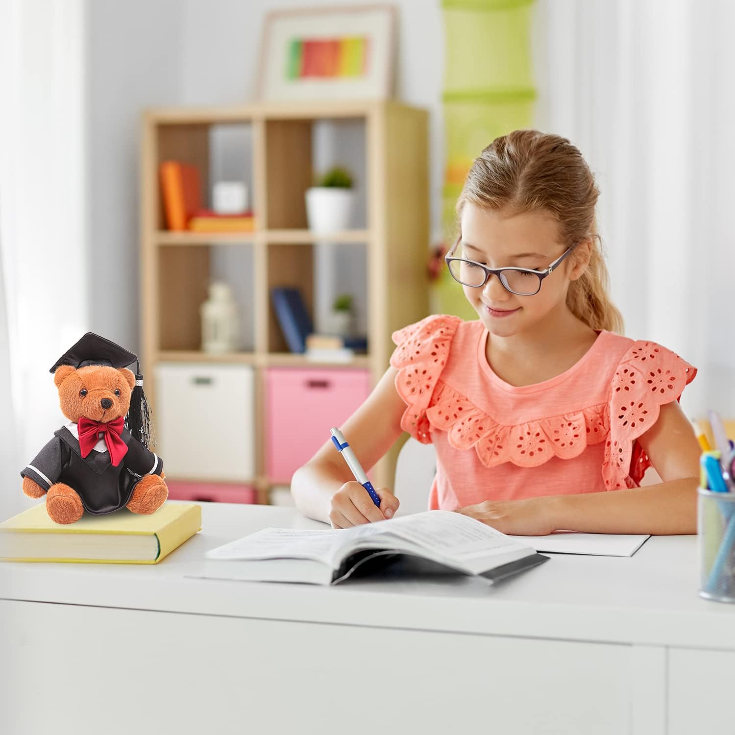 AULUDA Plush Graduation Bear Doll - Soft Huggable Stuffed Animal
