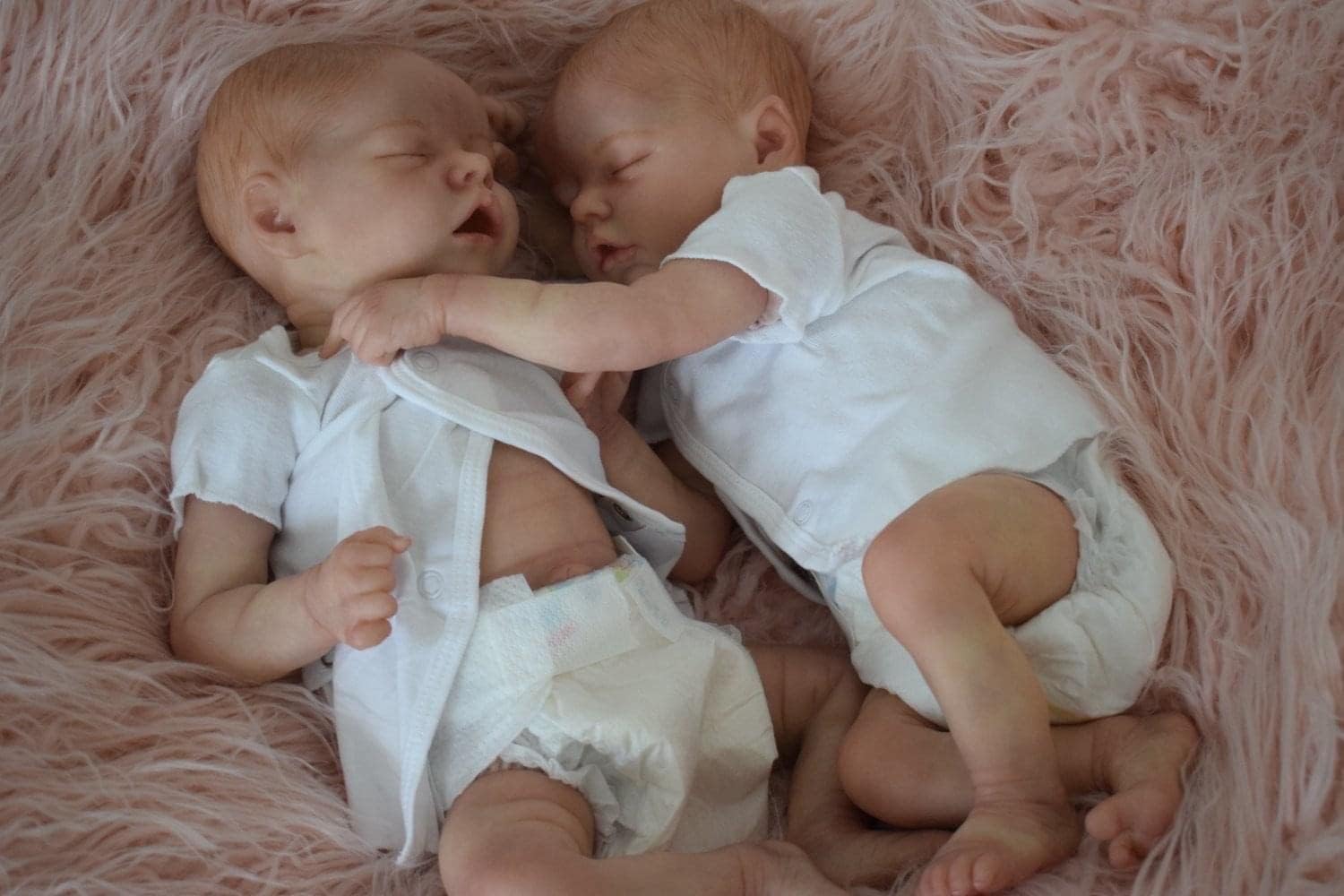 Pinky Reborn Realistic Newborn Baby Dolls 19 Inch Handmade