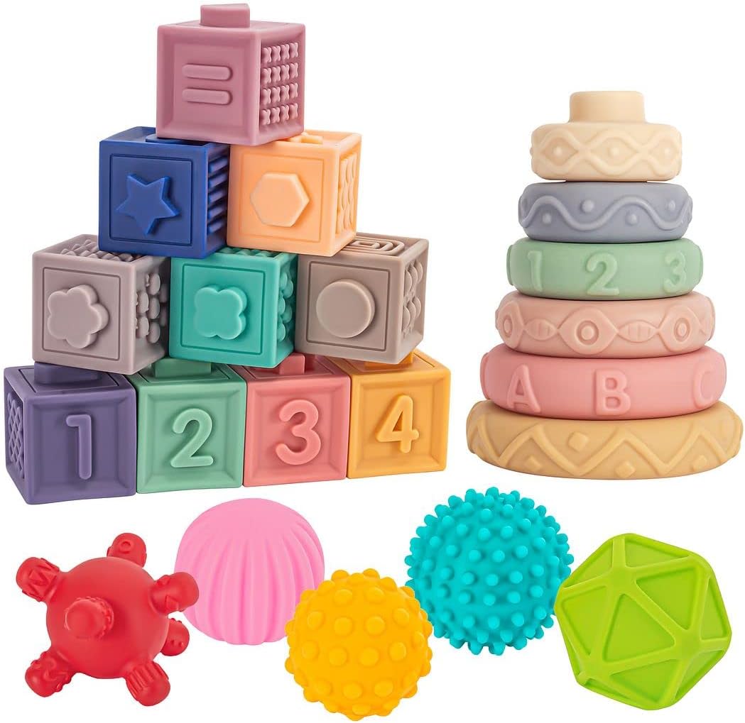 SpringFlower 3 in 1 Montessori Toys for Babies 0-12 Months