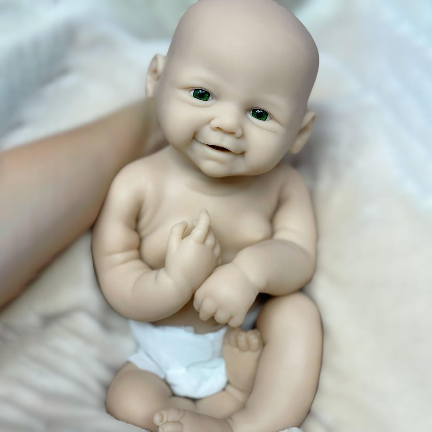 18 Inch Unpainted Reborn Silicone Baby Doll