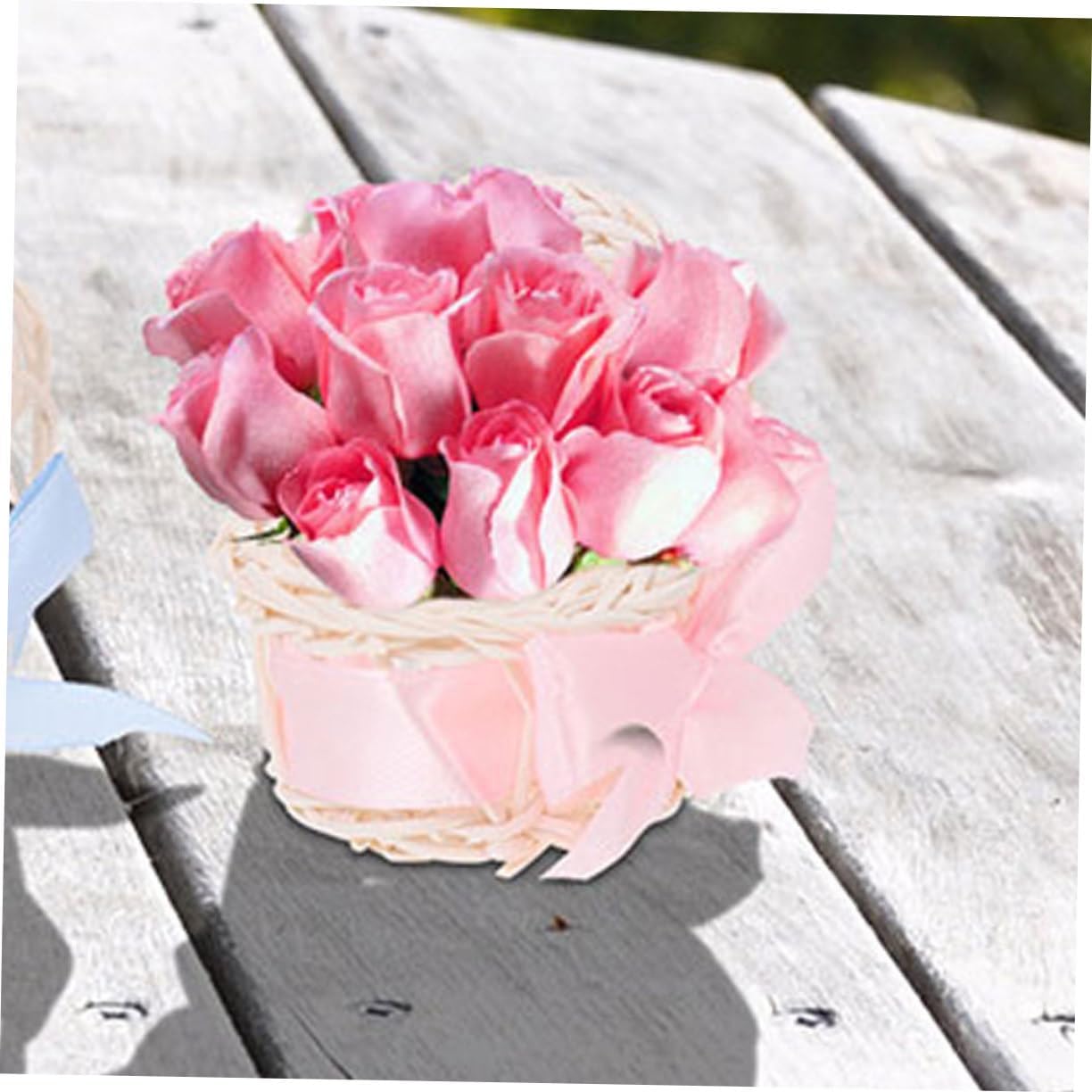 BESPORTBLE Mini Woven Rattan Basket Decor 6pcs