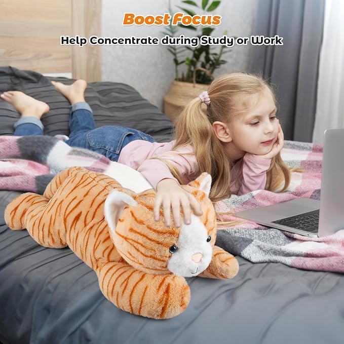 Bobbie Laxi 25 Cat Weighted Plush for Comfort