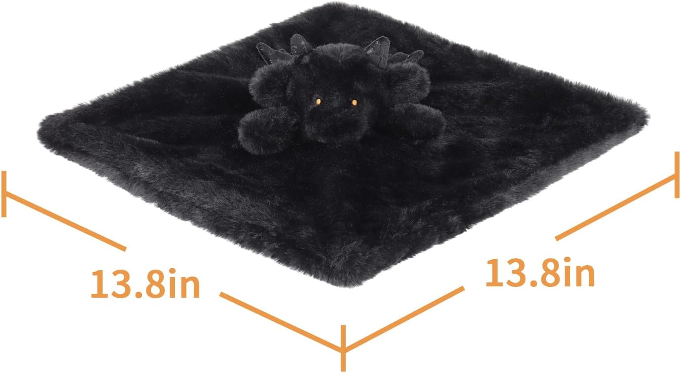 Apricot Lamb Black Dragon Soft Lovey for Babies