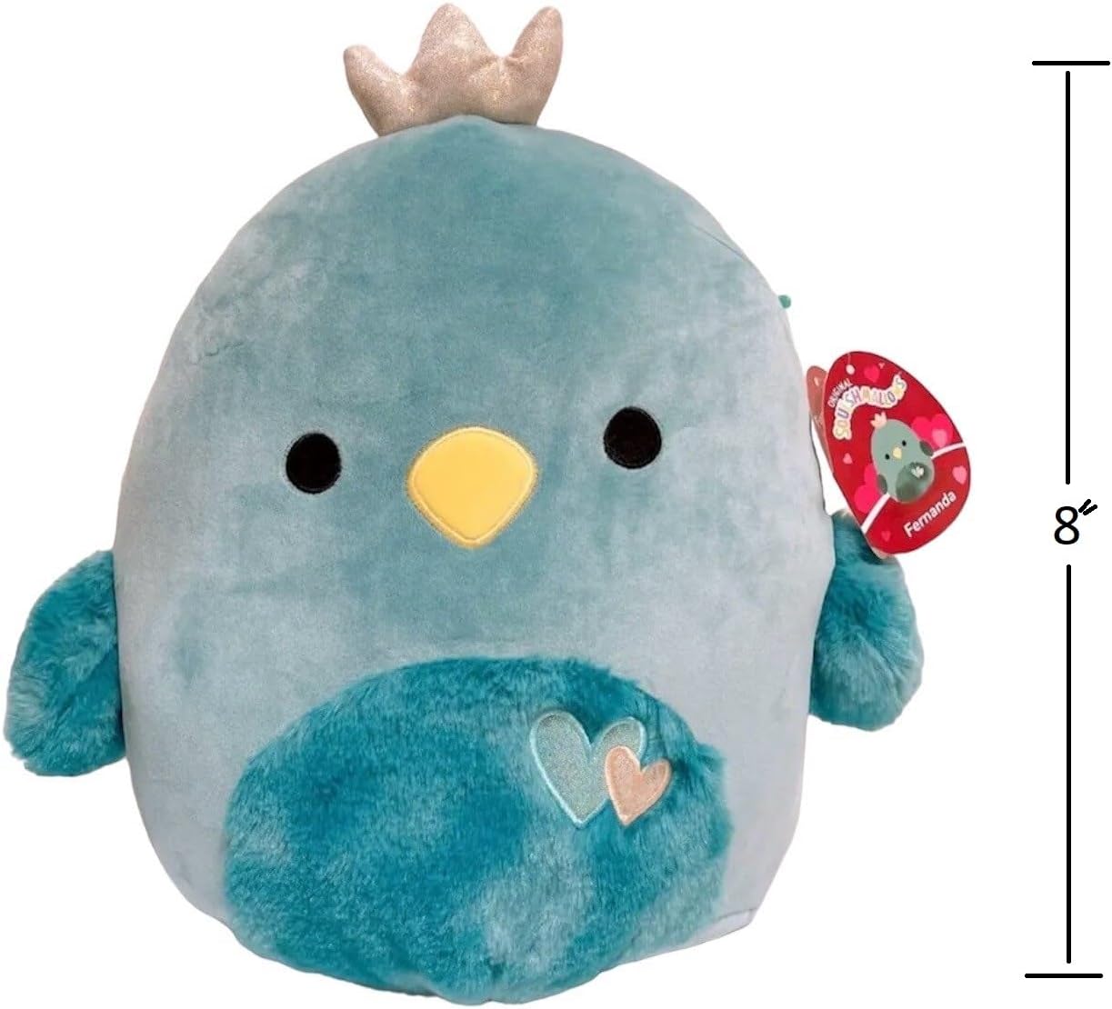 Squishmallows 8 Fernanda The Bird - Valentines Day Plush 1