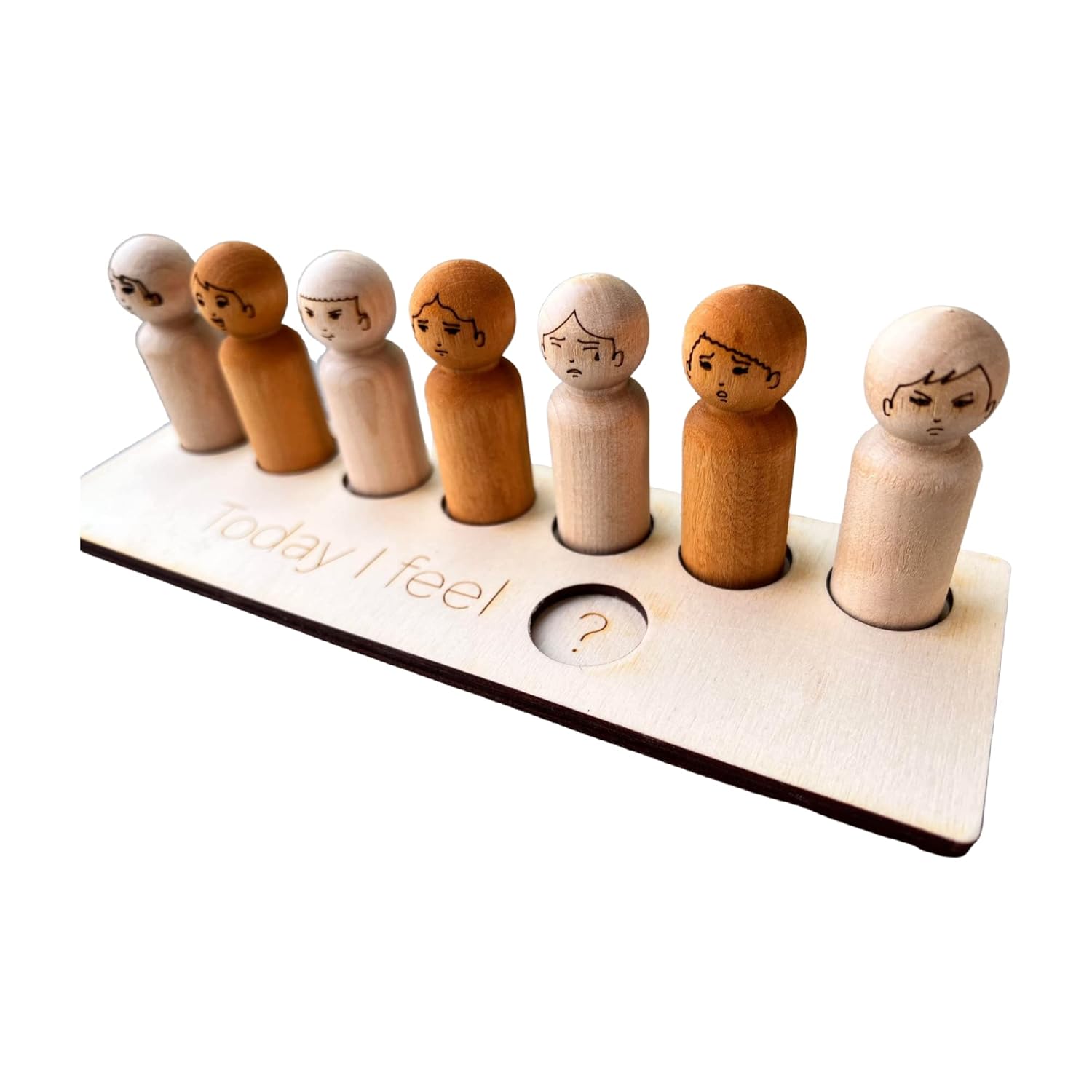 Montessori Wooden Toy with Emotion Faces for Kids