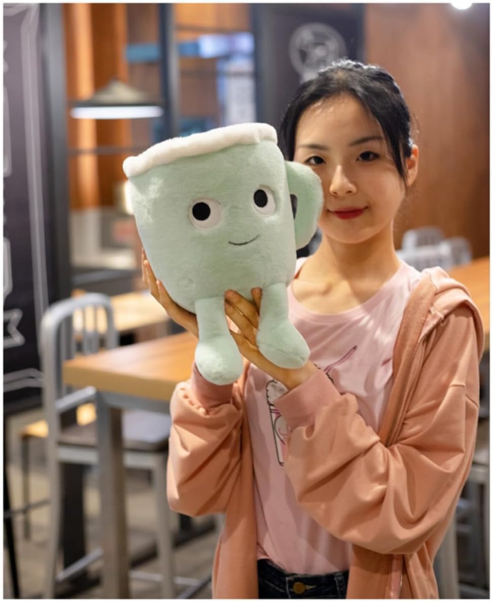 Latte Plush Pillow Coffee Cup Stuffed Toy for Kids and Adults