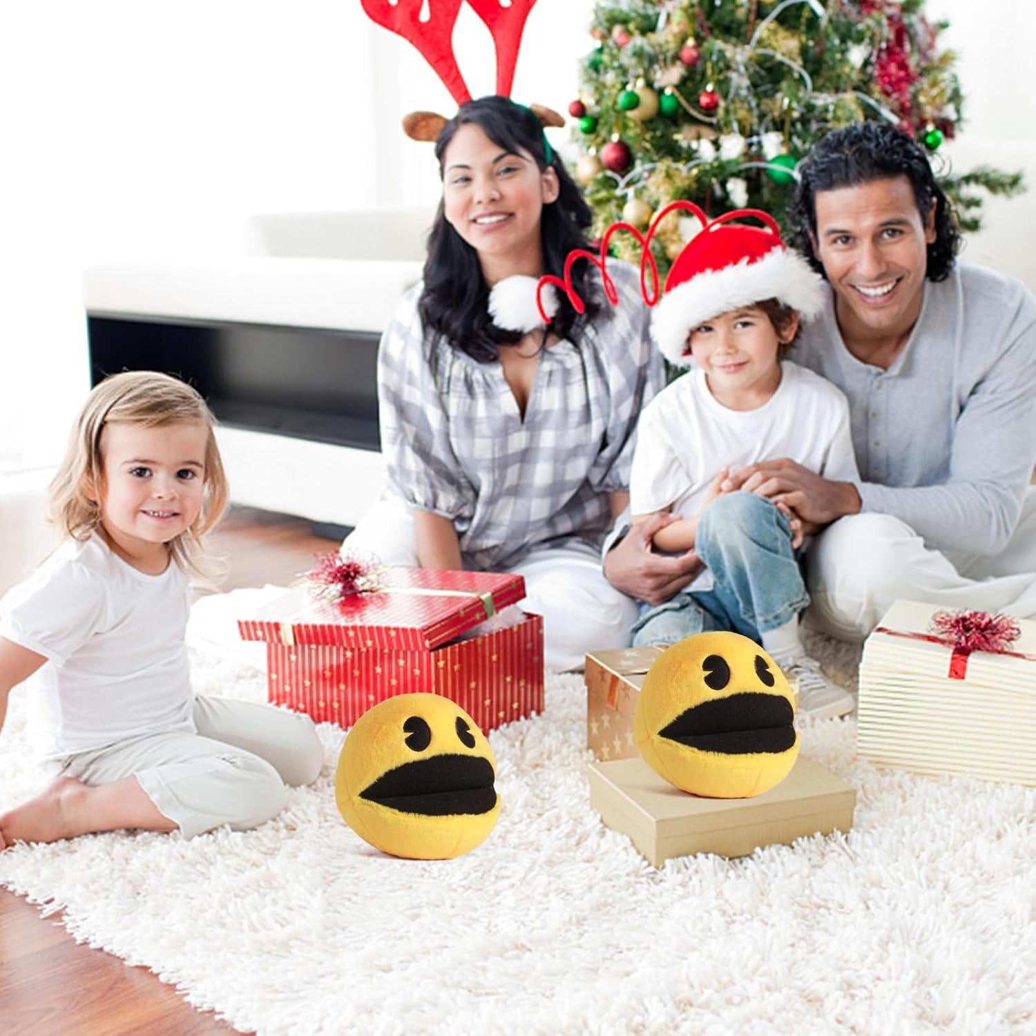 WjcnPac-Man 6 Inch Yellow Plush Stuffed Animal