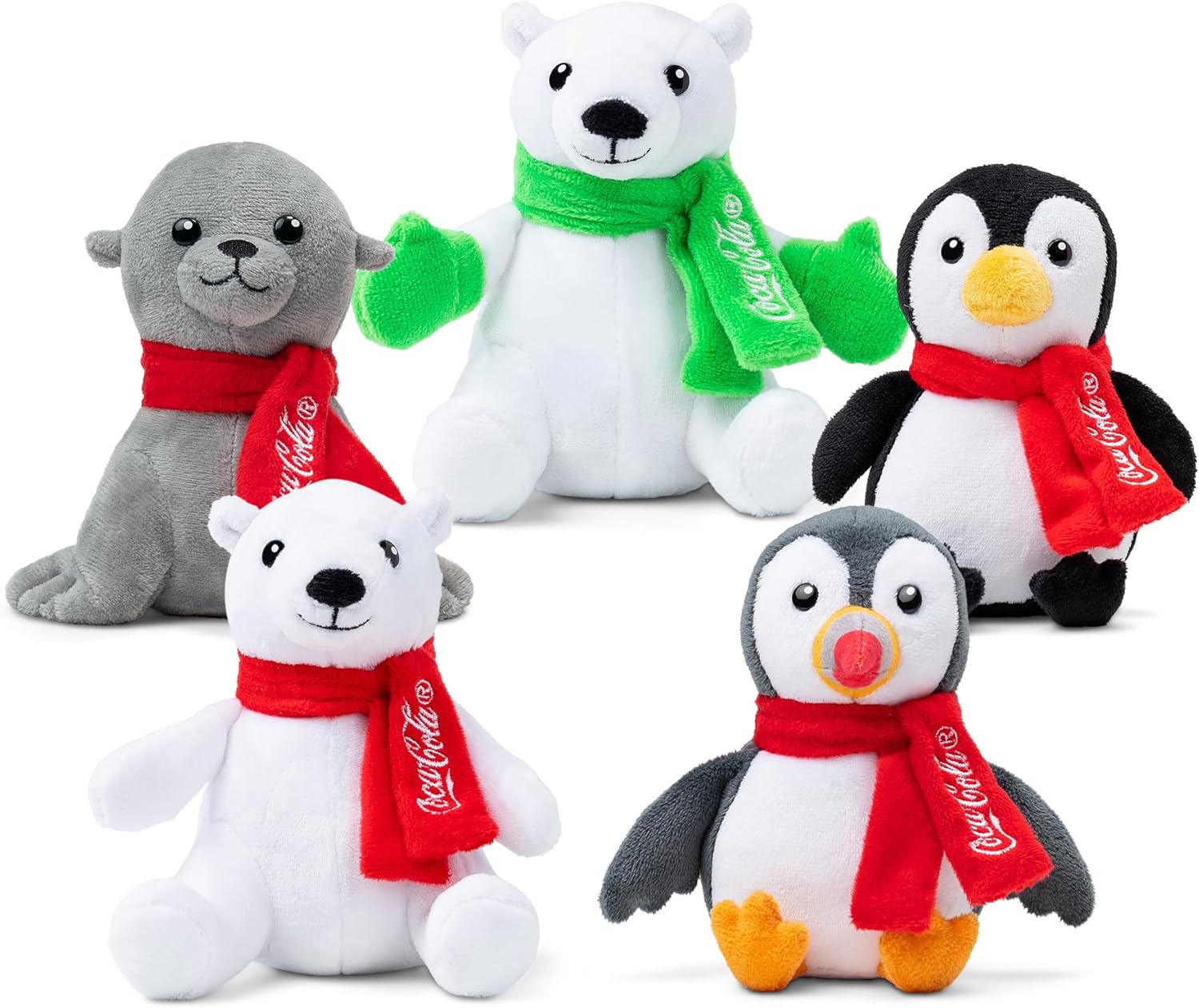 Coca-Cola Pop Cans Collectible Plush Stuffed Animal