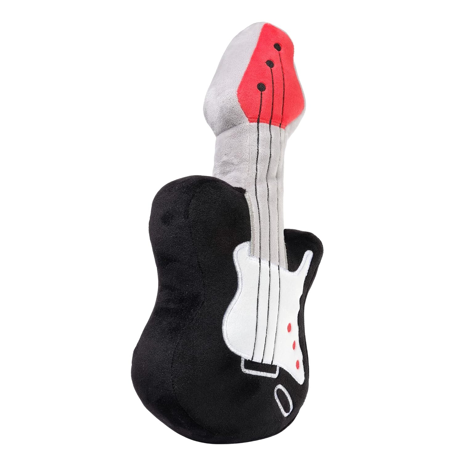 Lambs Ivy Rock Star Guitar Plush Toy - GrayBlack
