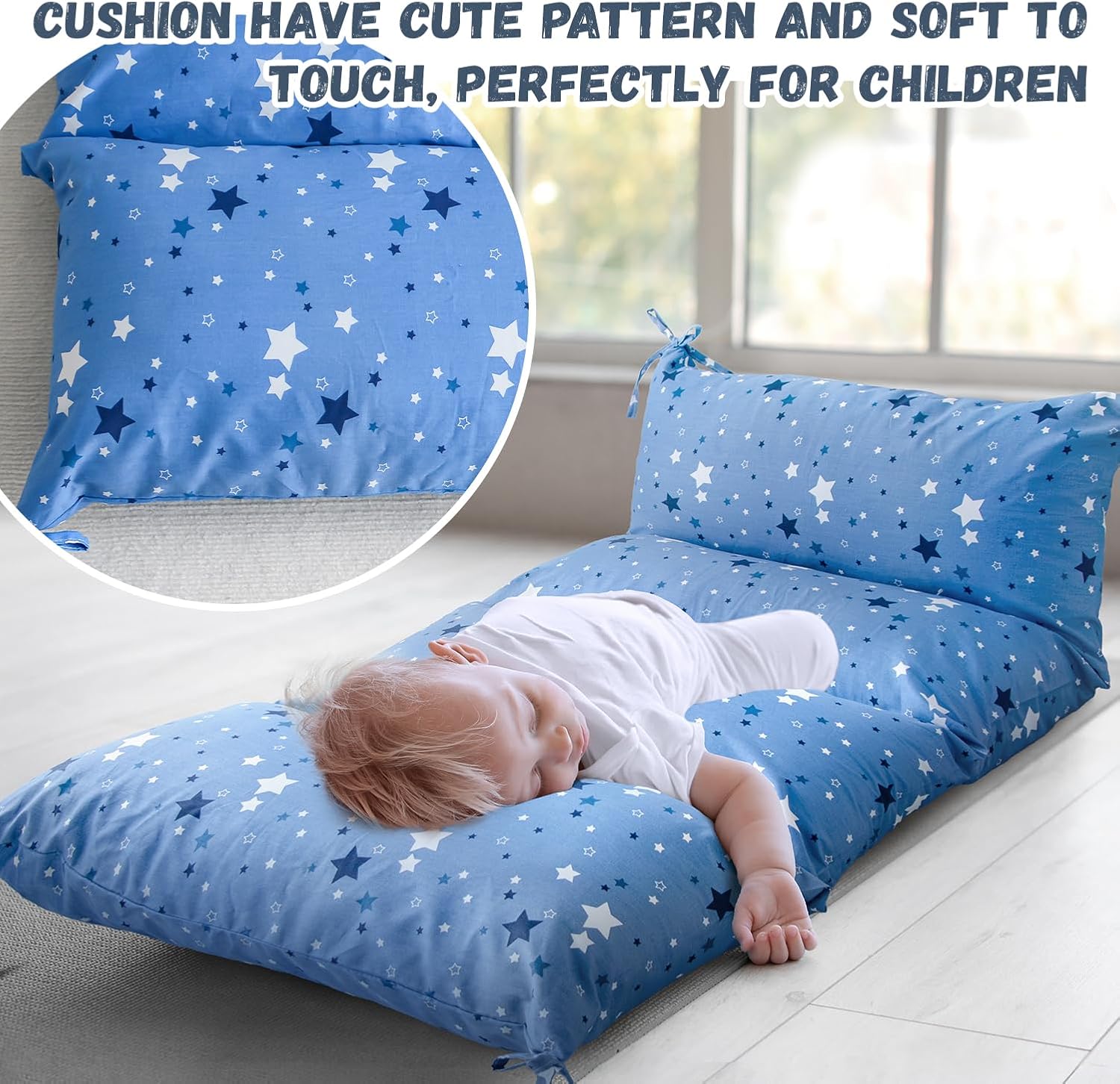 Sherilyn Floor Cushion Rocker with Pillow and Cover