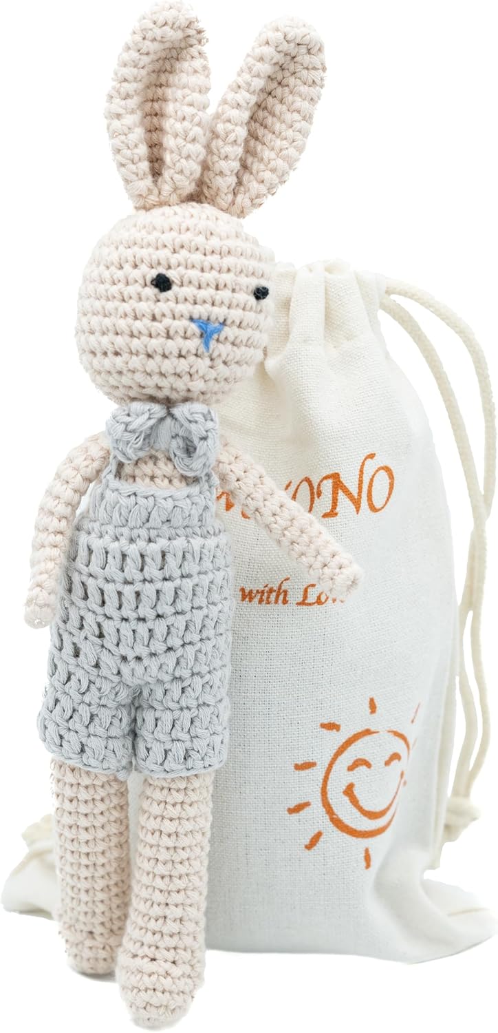 KawaiOnO Bunny Son Handmade Crochet Plushie Doll 1