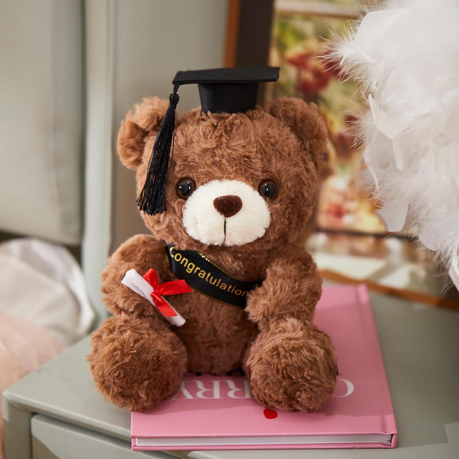 Athoinsu 9 Graduation Bear with Black Cap