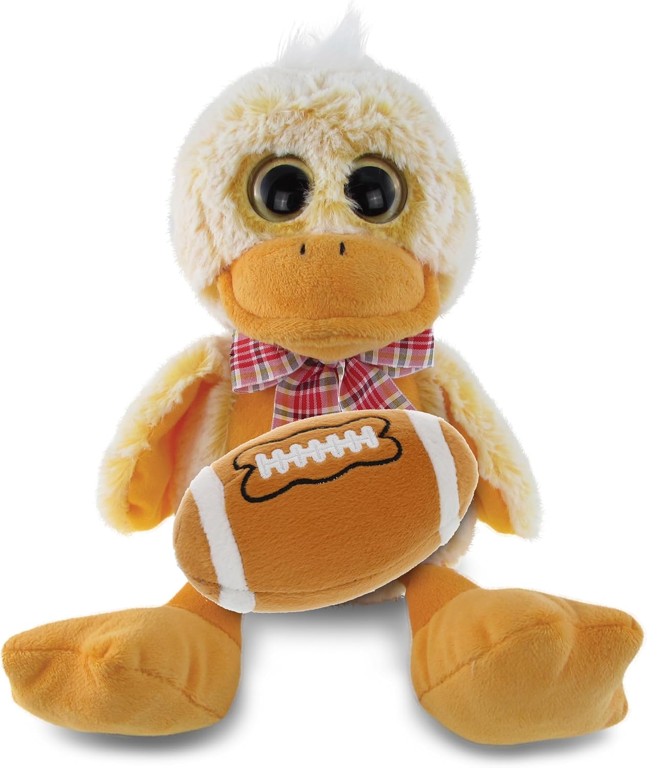 DolliBu Sitting Duck Plush with Football - 9 Inches