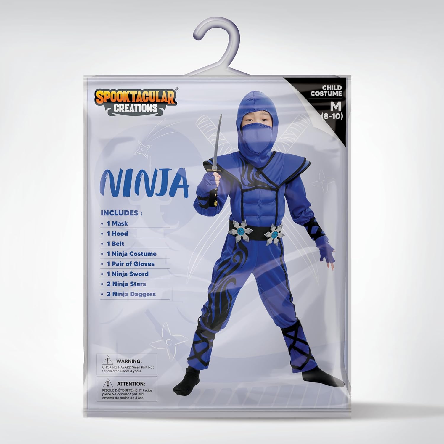 Spooktacular Kids Halloween Ninja Costume for Boys Girls