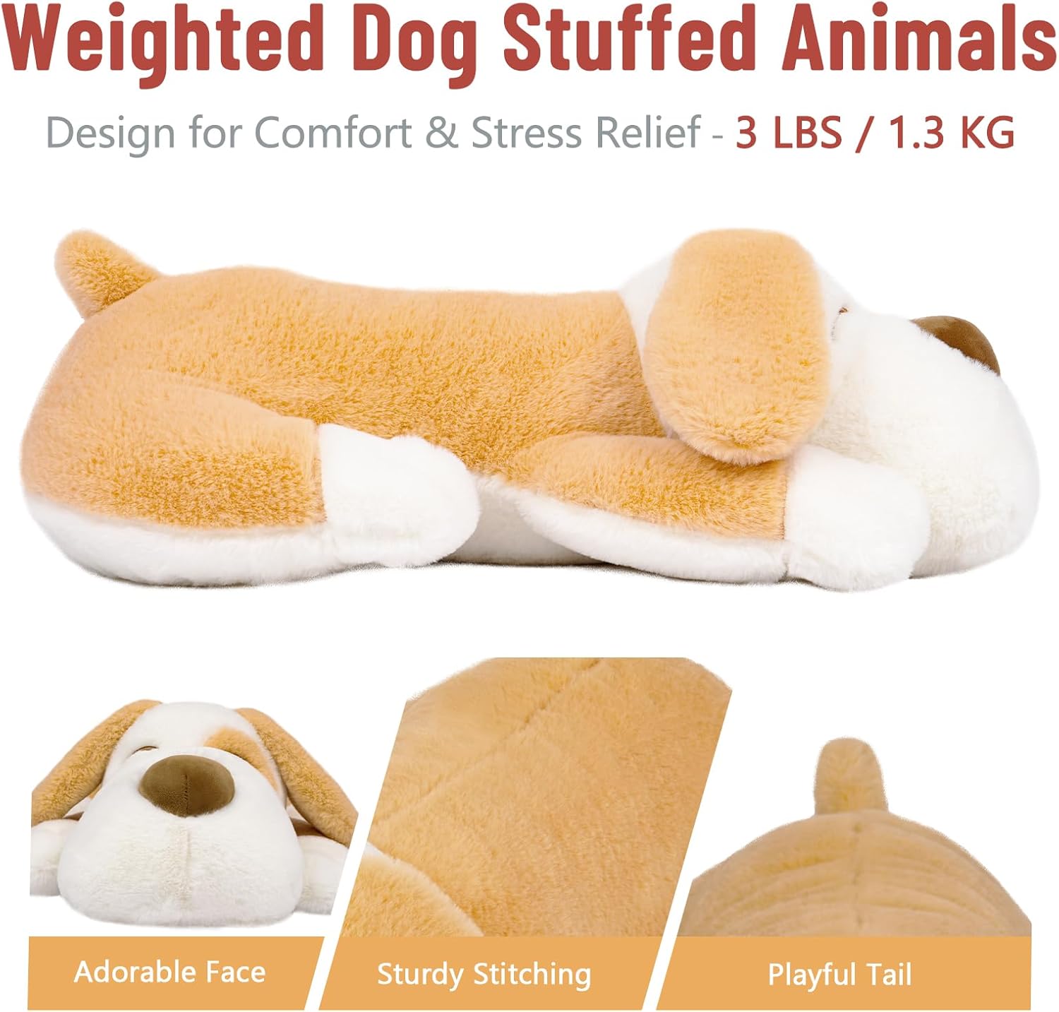 Niuniu Daddy 18 Weighted Dog Plush Pillow