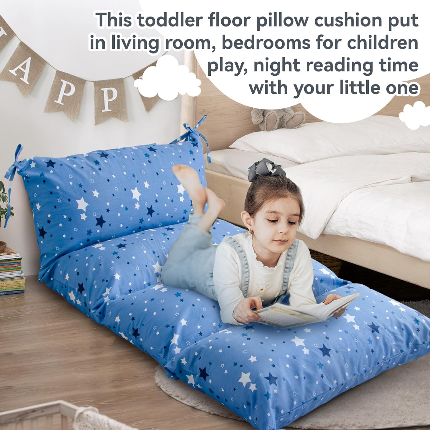 Sherilyn Floor Cushion Rocker with Pillow and Cover