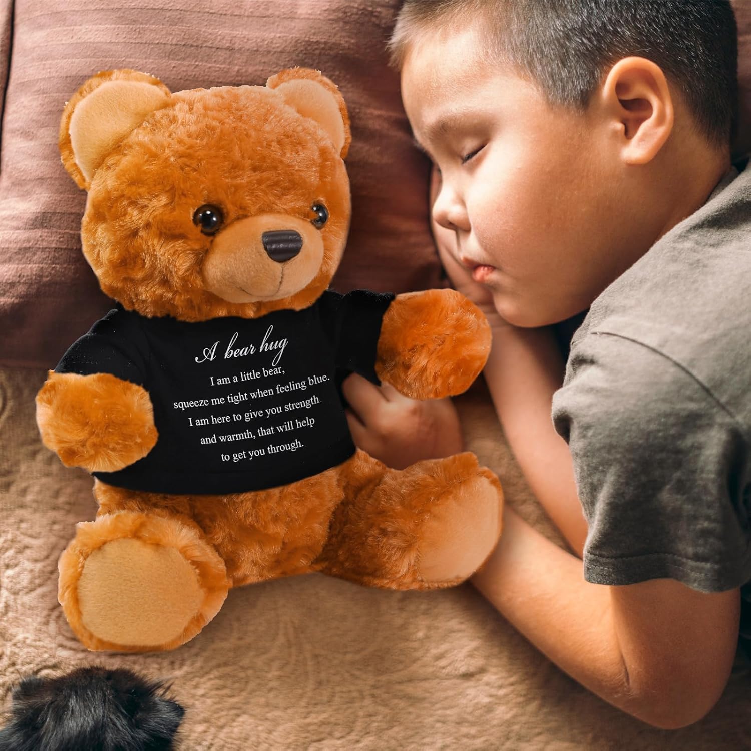Meooeck Comfort Bear Plush Stuffed Animal Sympathy Gift