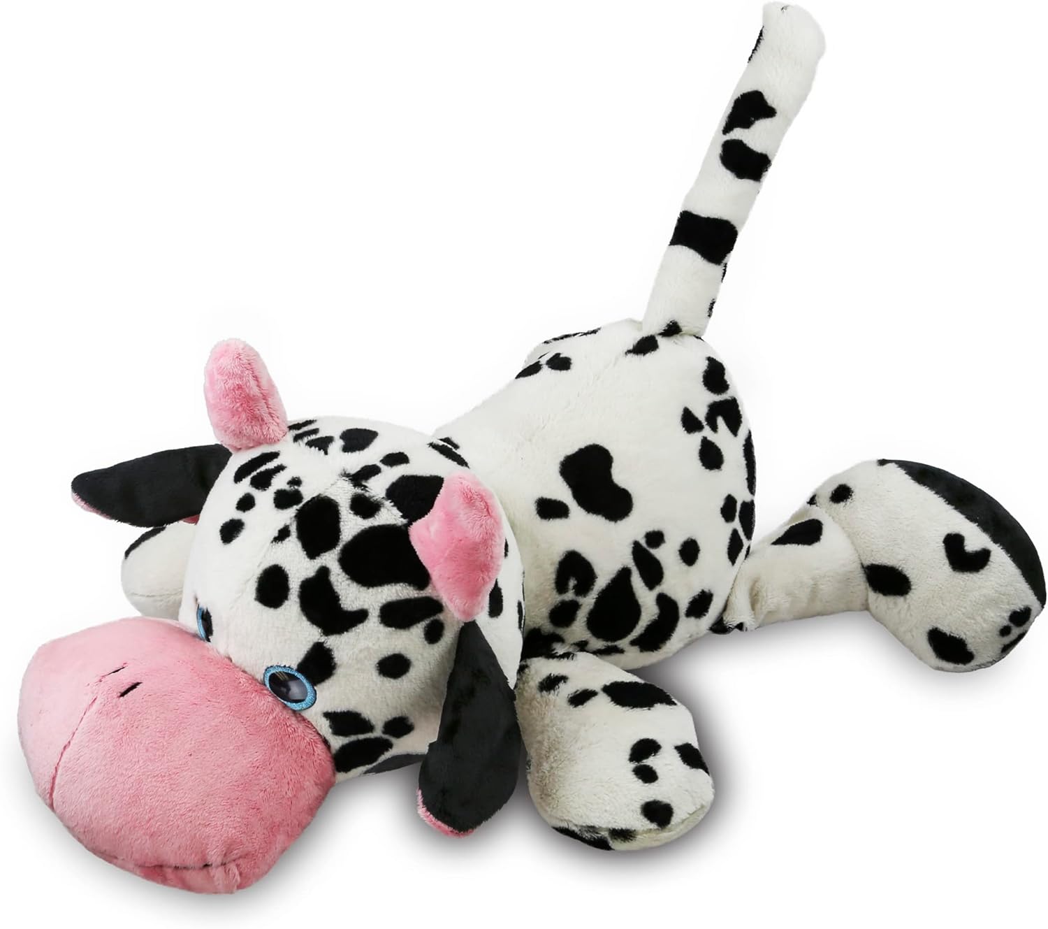 DolliBu Plush Cow Pillow - 27 Inch Big Hugging Toy