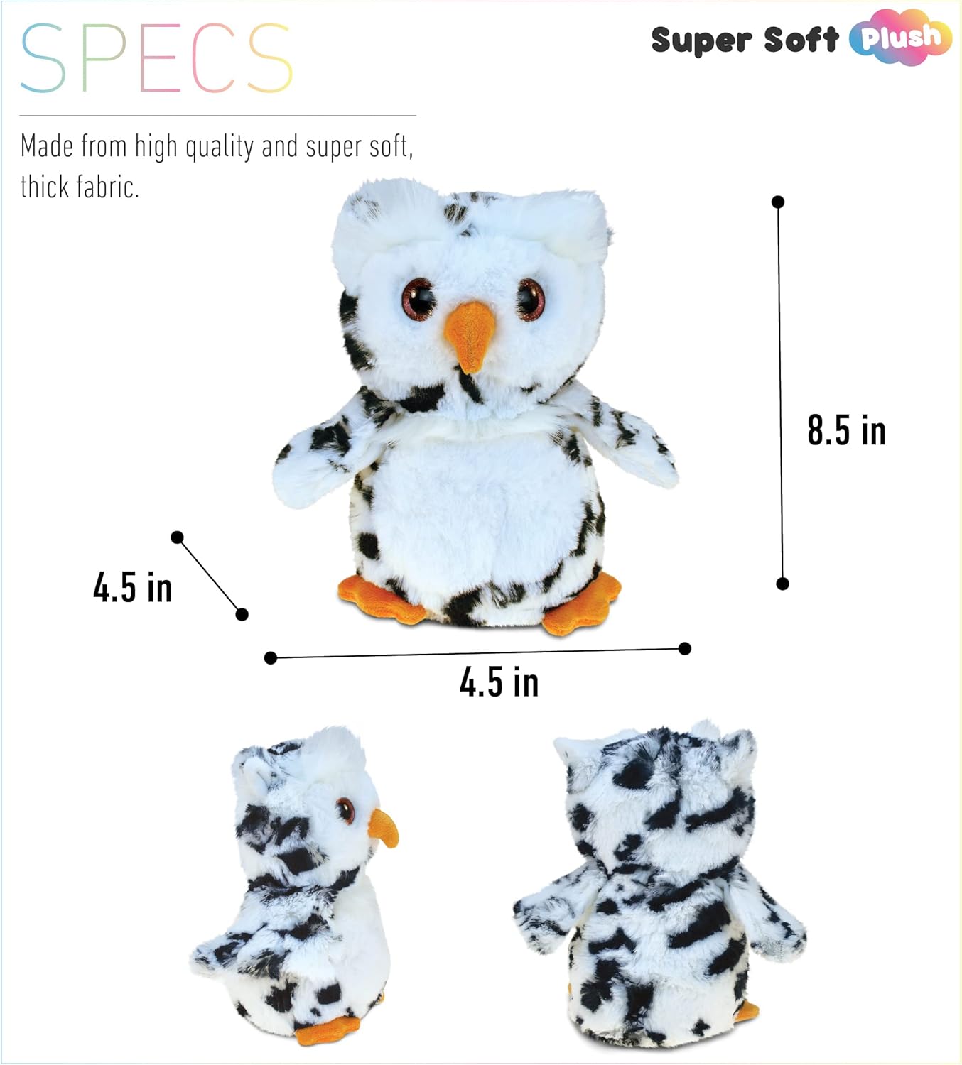 Puzzled DolliBu Plush Owl Stuffed Animal - 85 Inch