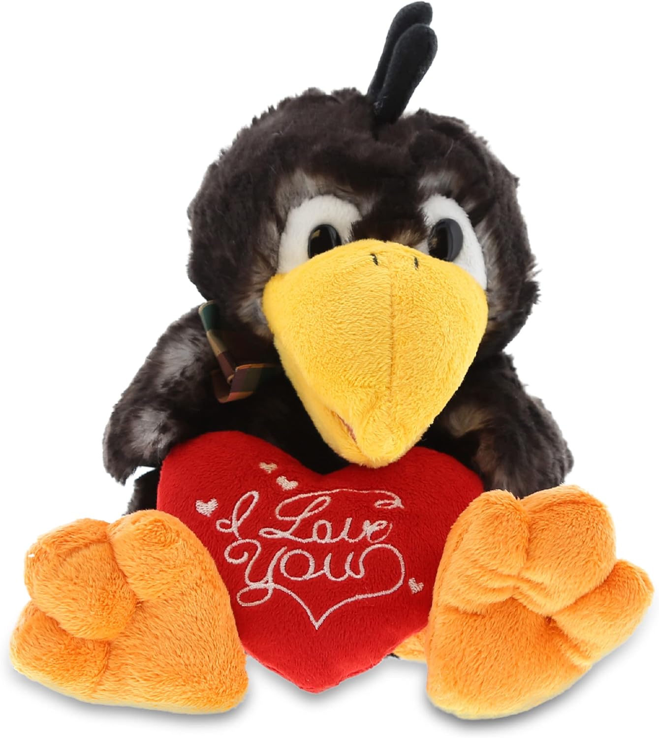 DolliBu I Love You Sitting Crow Plush Toy - 95 Inches