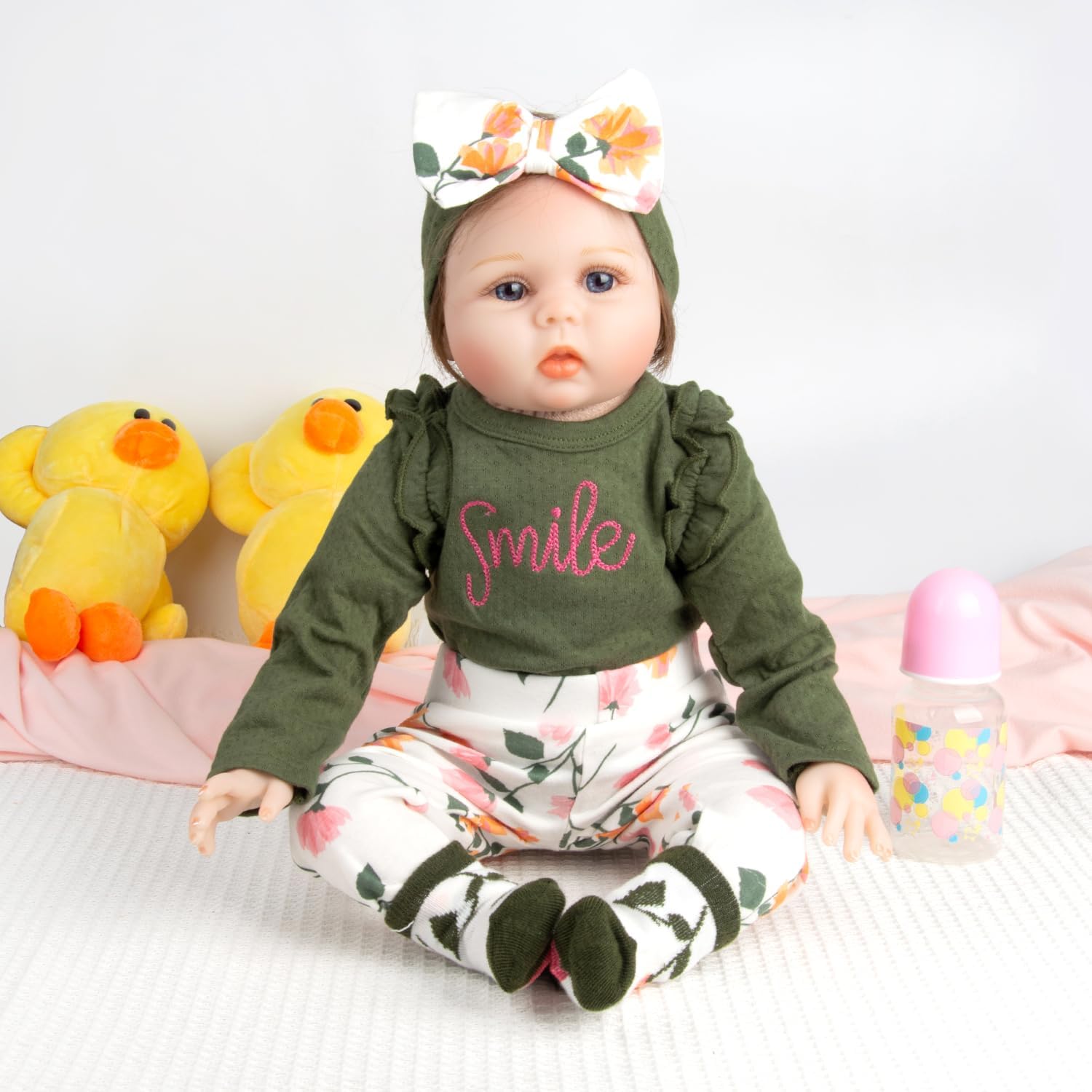Pedolltree Reborn Baby Doll Army Green 4pcs Set 1