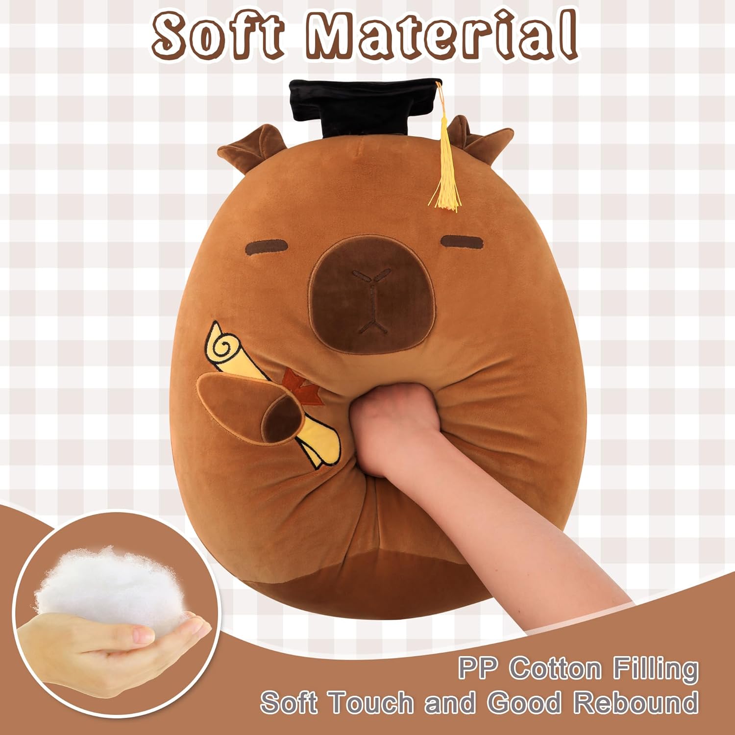 Capybara Graduation Plush Stuffed Animal 18