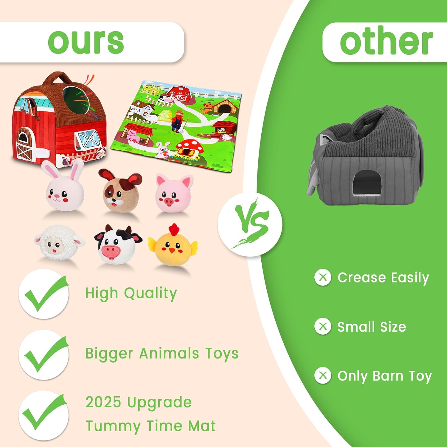Montessori Barn Toy for Babies 6-12 Months