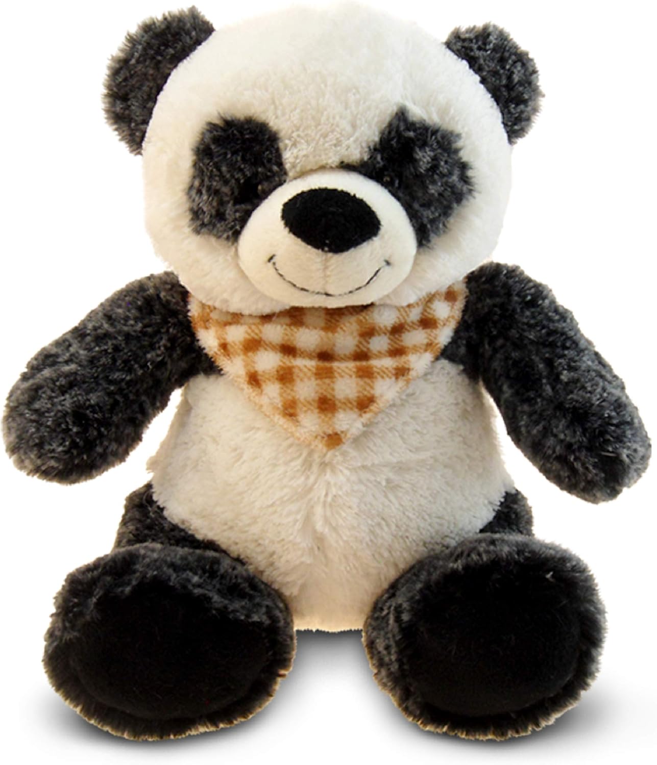DolliBu Plush Panda Bear - 8 Inch Huggable Bear Toy