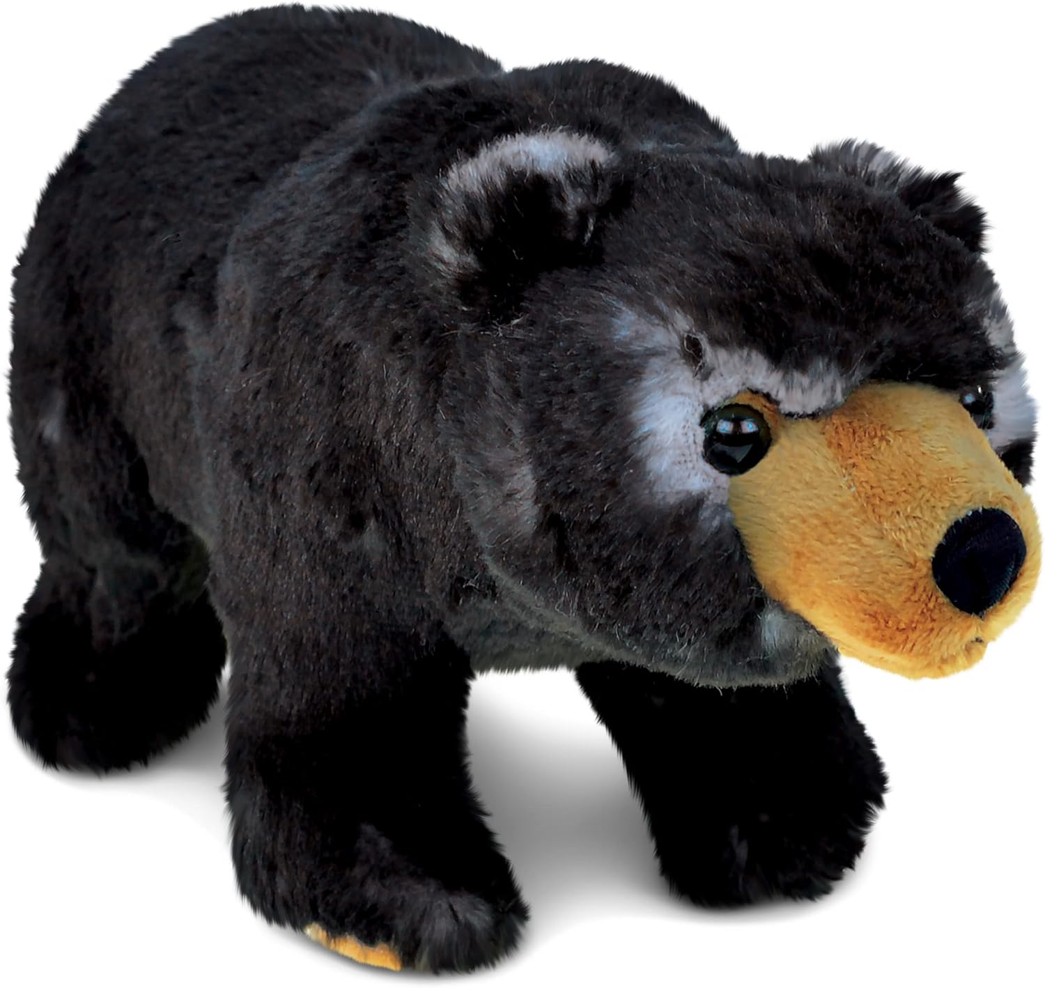 Puzzled DolliBu Standing Black Bear Plush Toy - 11 Inch