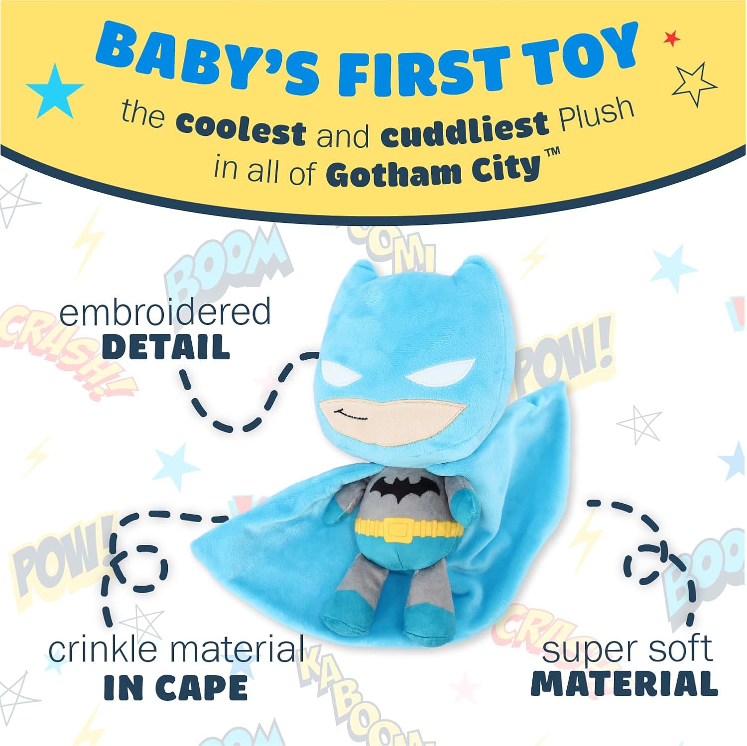Kids Preferred Batman Plush Stuffed Animal 10 Inches