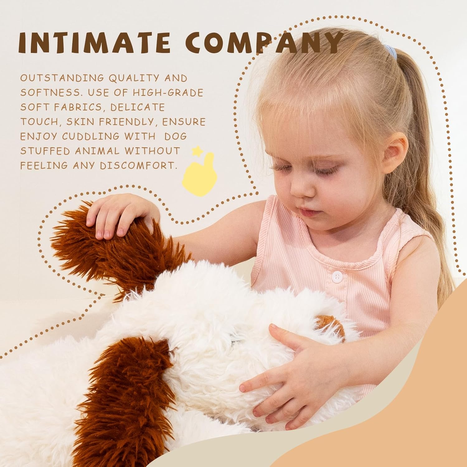 GADXV 20 Inch Soft Plush Dog Stuffed Animal Toy