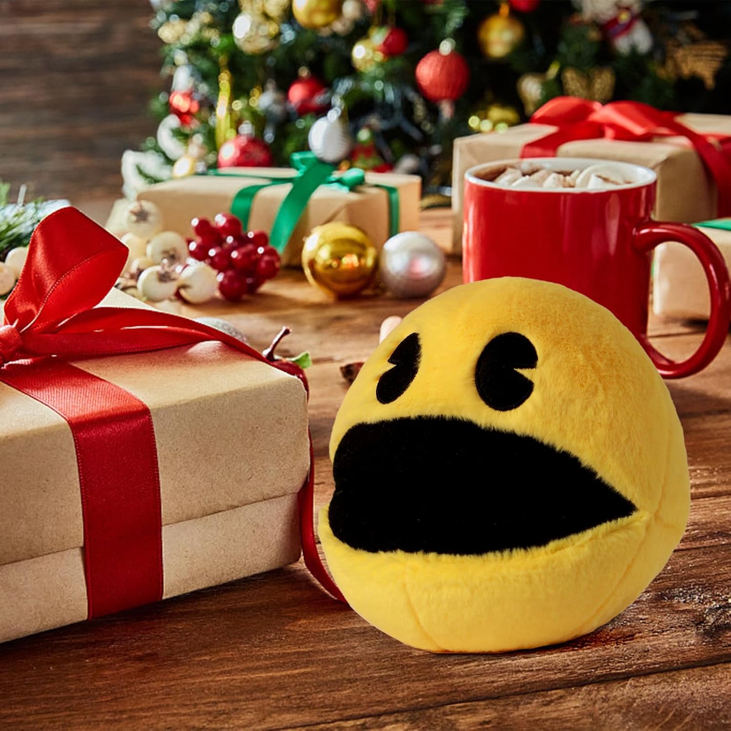 WjcnPac-Man 6 Inch Yellow Plush Stuffed Animal