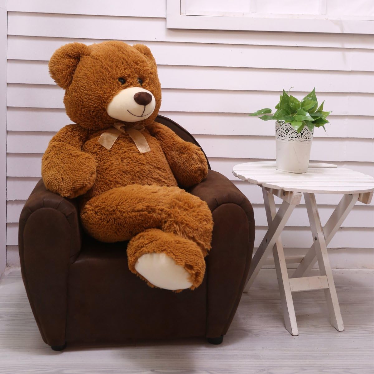 HollyHOME 36 Inch Brown Teddy Bear for Kids and Girlfriend