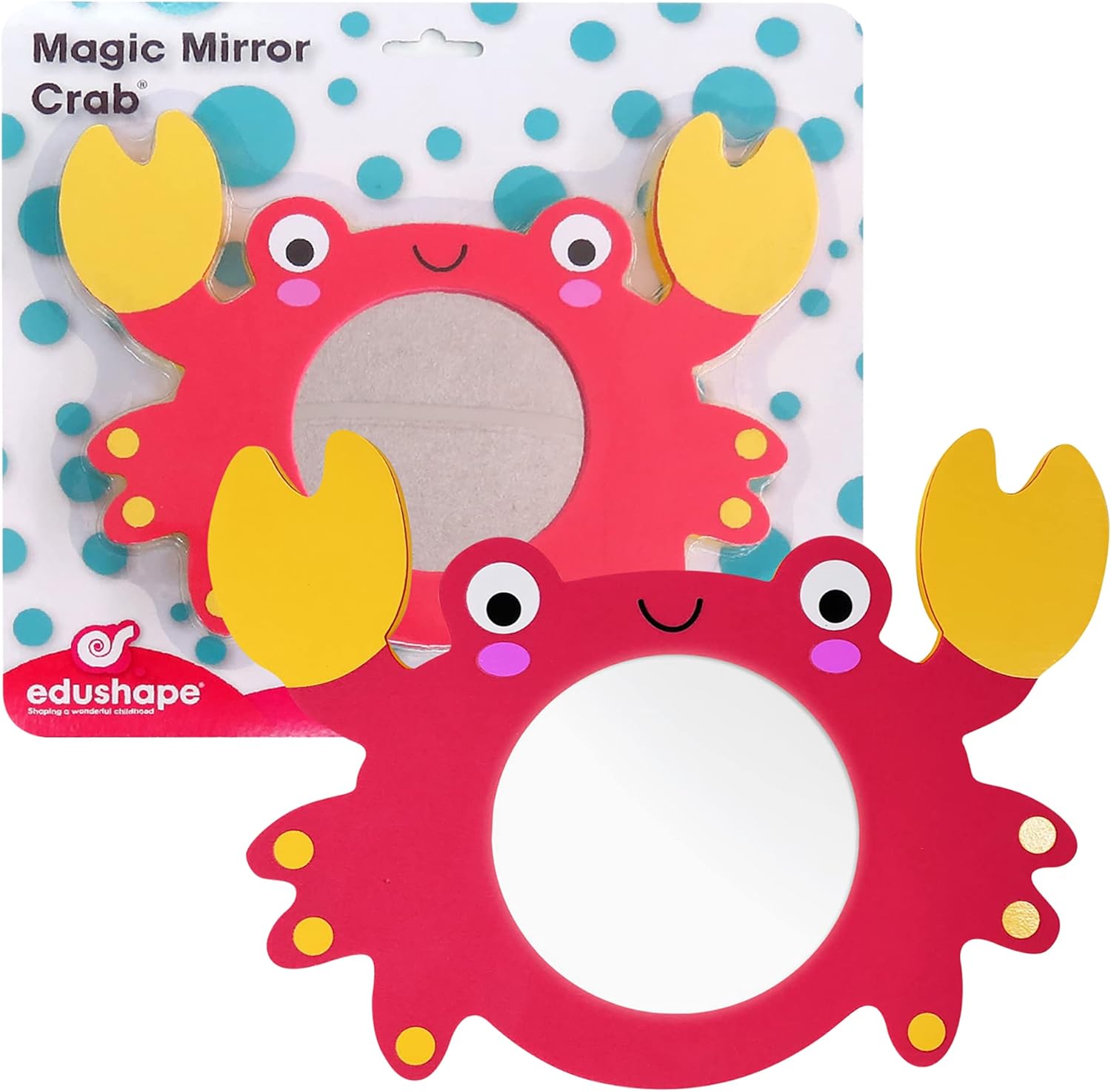 Edushape Magic Mirror Crab - Learning Bath Toy for Toddlers
