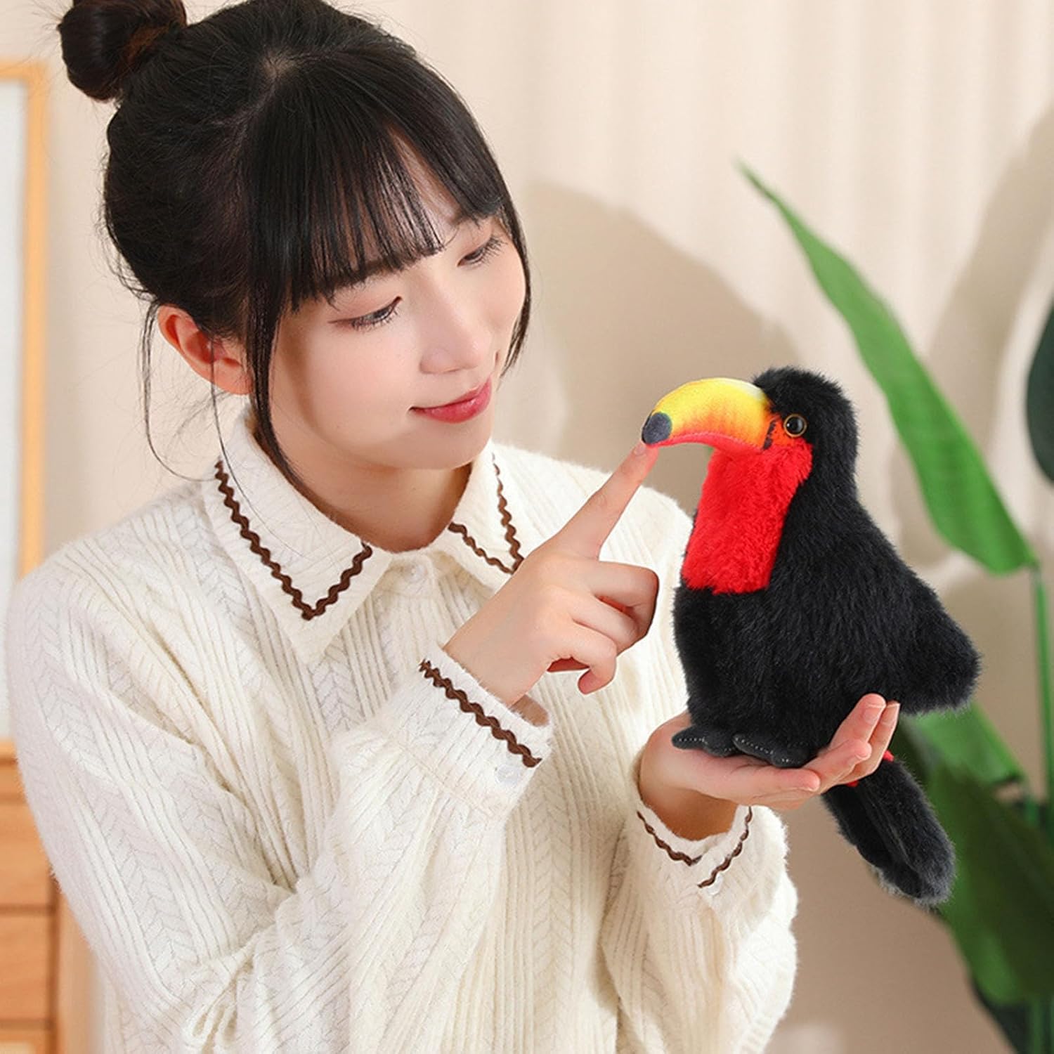 Roadoor Toucan Plush Toy 8 12 Red for Kids