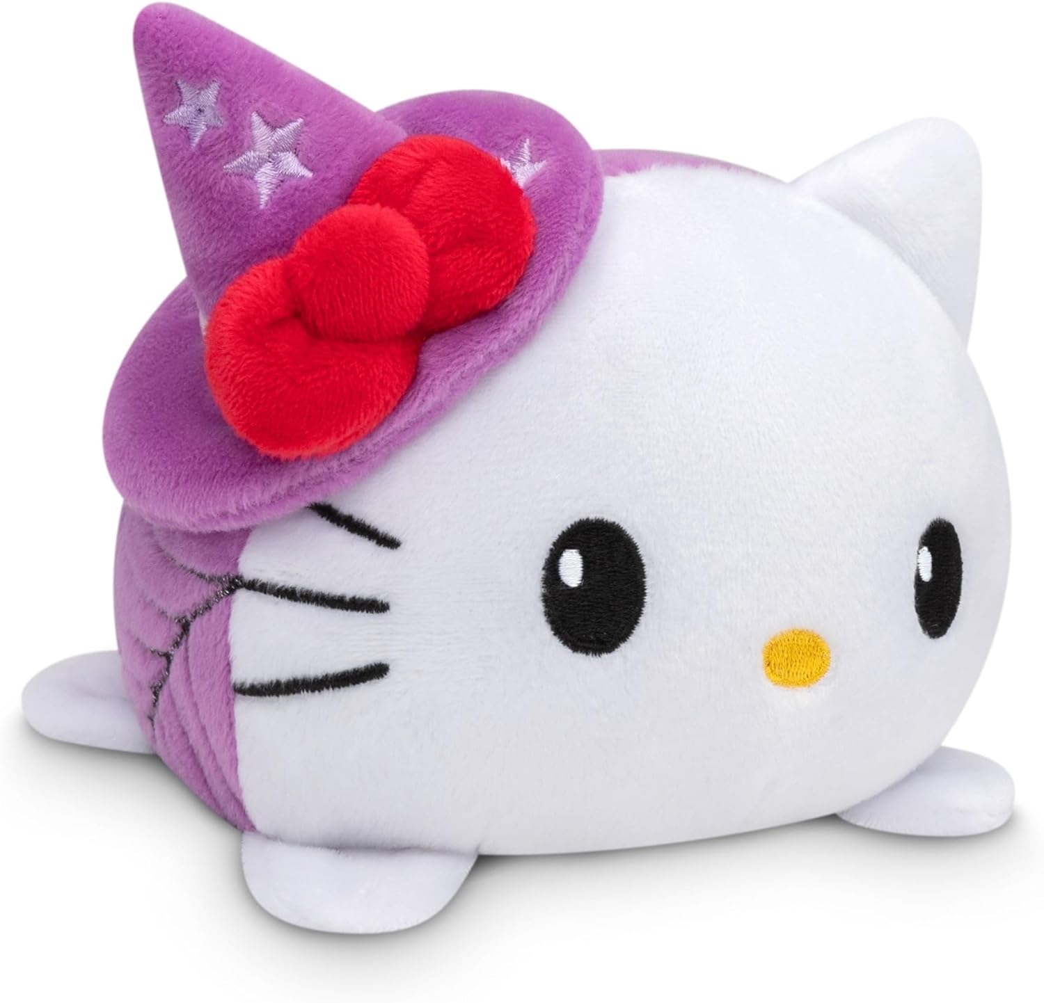 TeeTurtle Witch Bat Hello Kitty Plushie - Reversible Sensory Fidget Toy