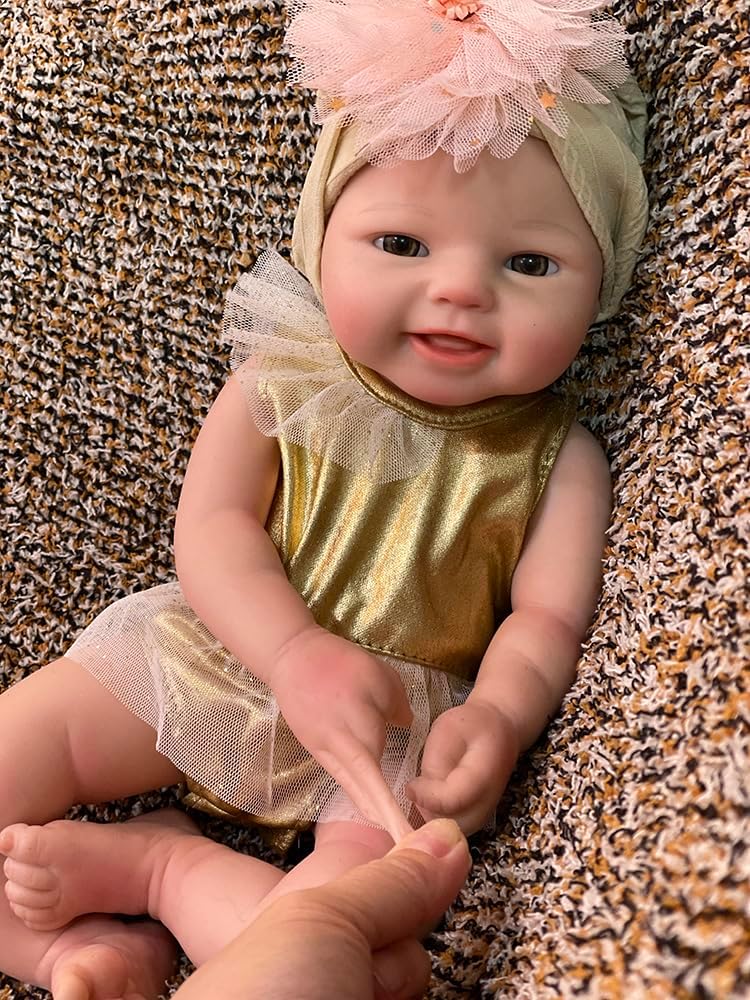 15 Inch Soft Silicone Baby Girl Doll - Lifelike Toy for Kids