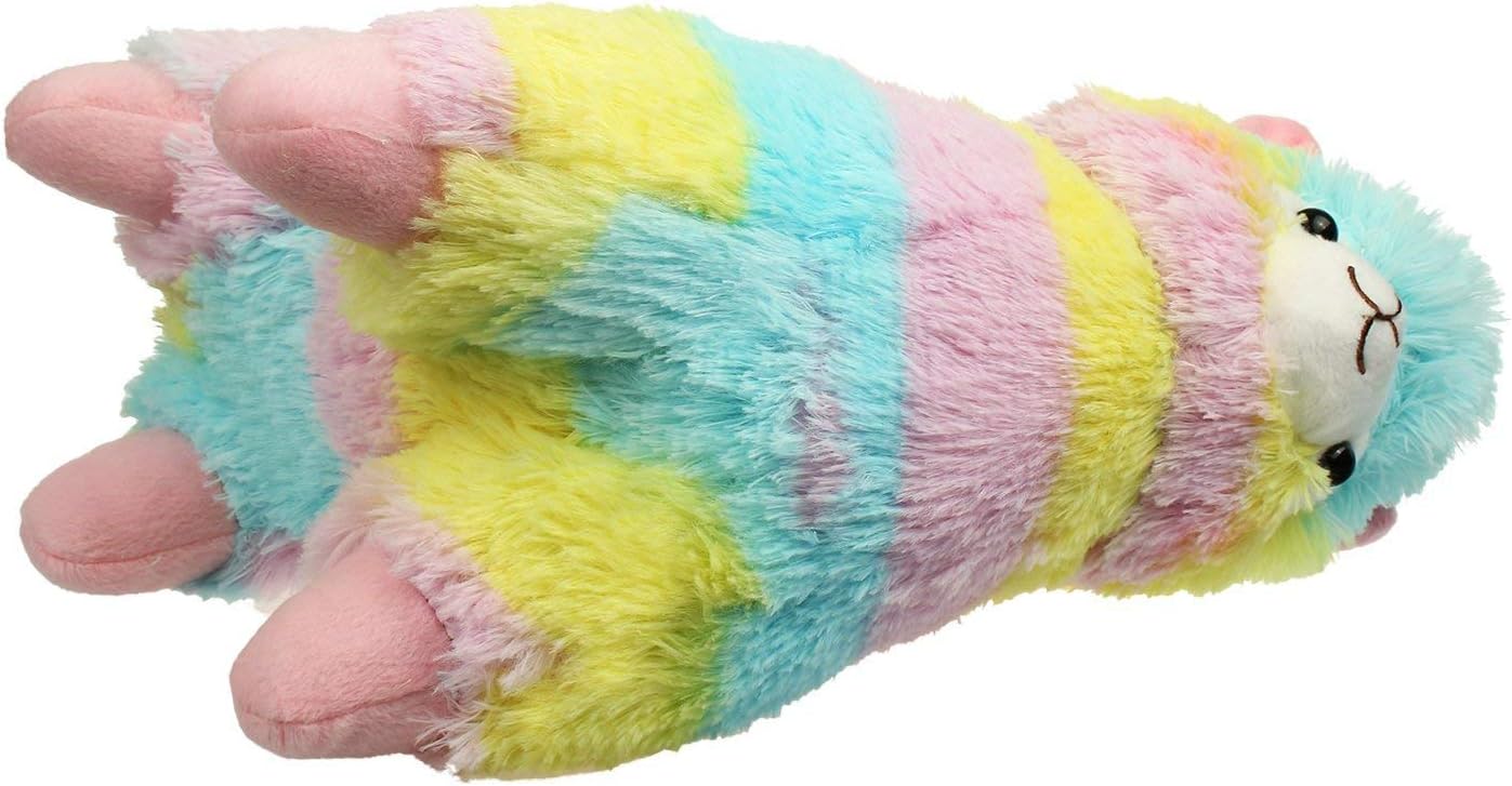 AngelGift Cuddly Llama Plush Toy 7 Rainbow Stuffed Animal