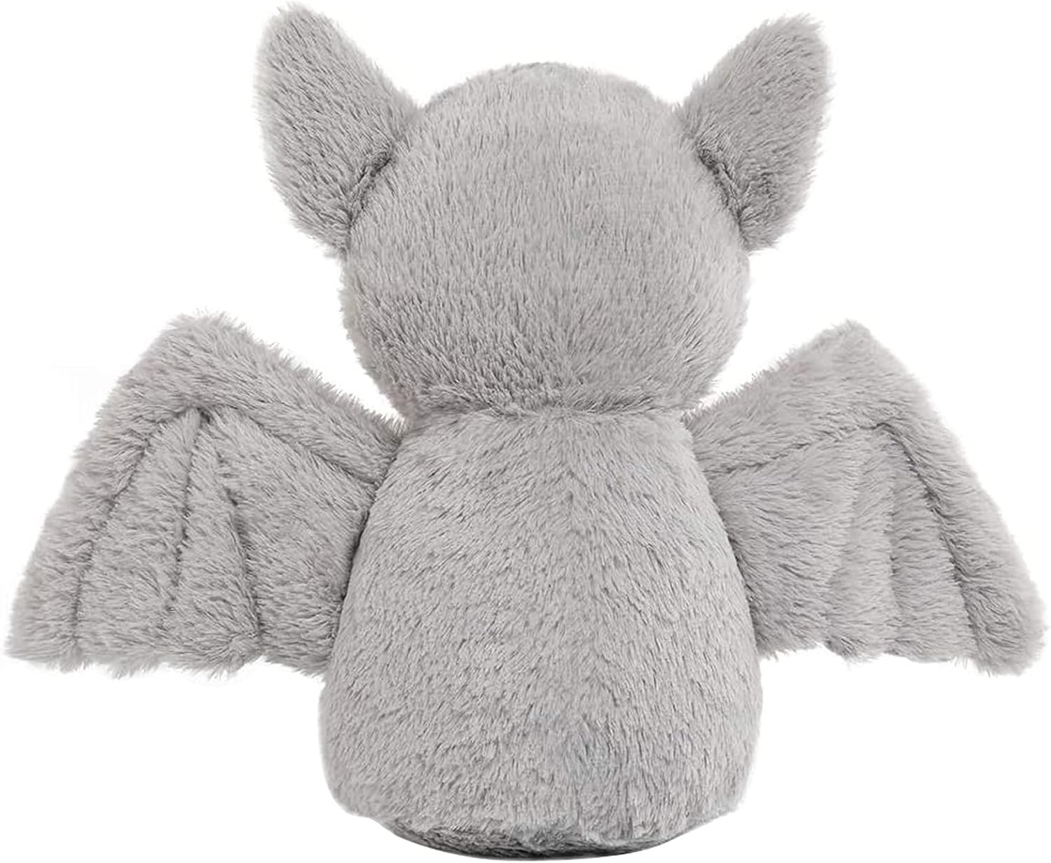 AngelGift Cuddly 11-Inch Grey Plush Bat Stuffed Animal Toy
