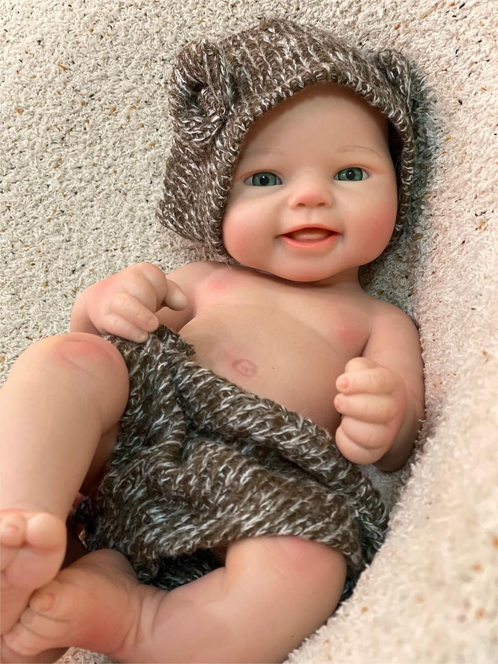 Abenduot 16 Inch Silicone Newborn Baby Boy Doll