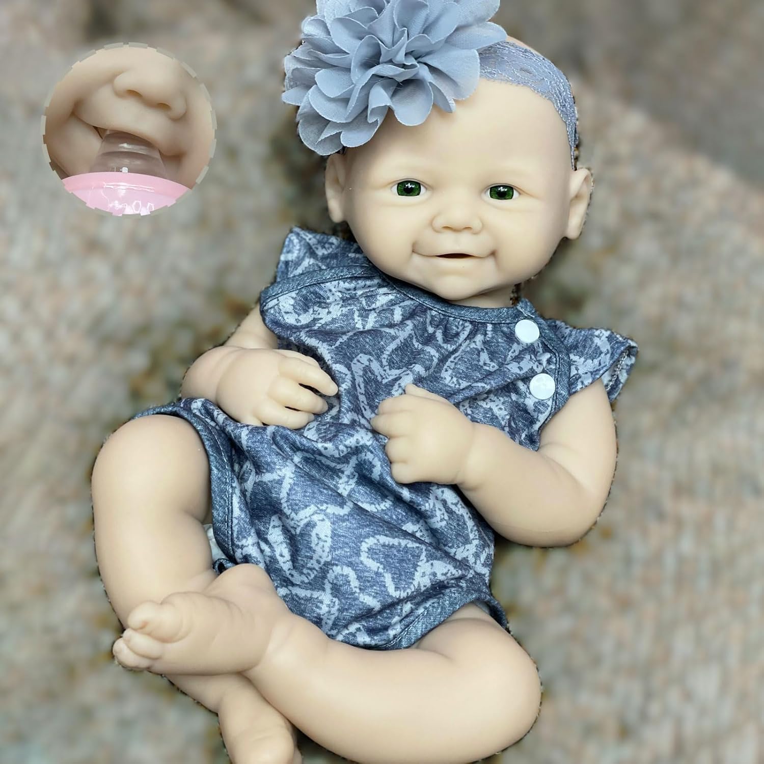 18 Inch Unpainted Reborn Silicone Baby Doll