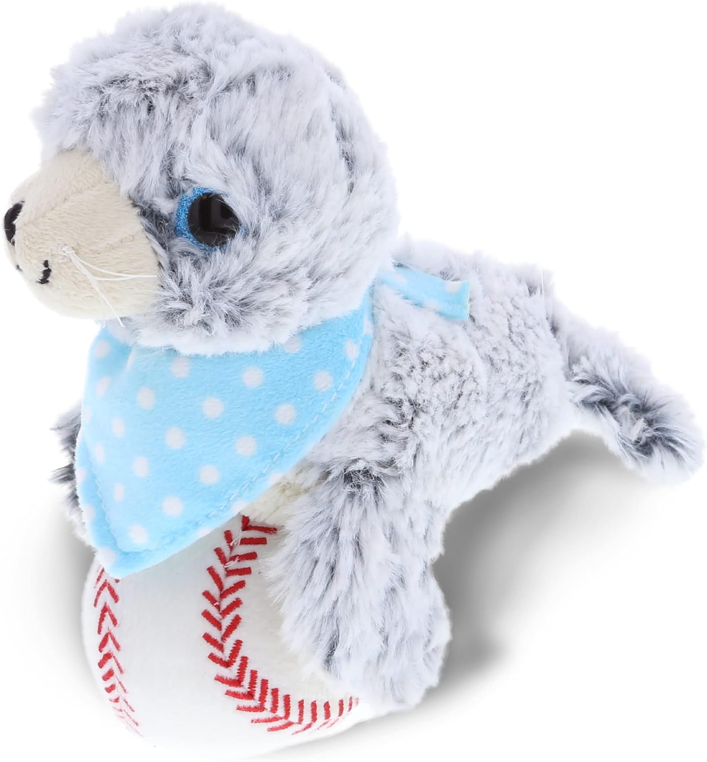 DolliBu Sea Lion Plush with Baseball - 9 Inch 1