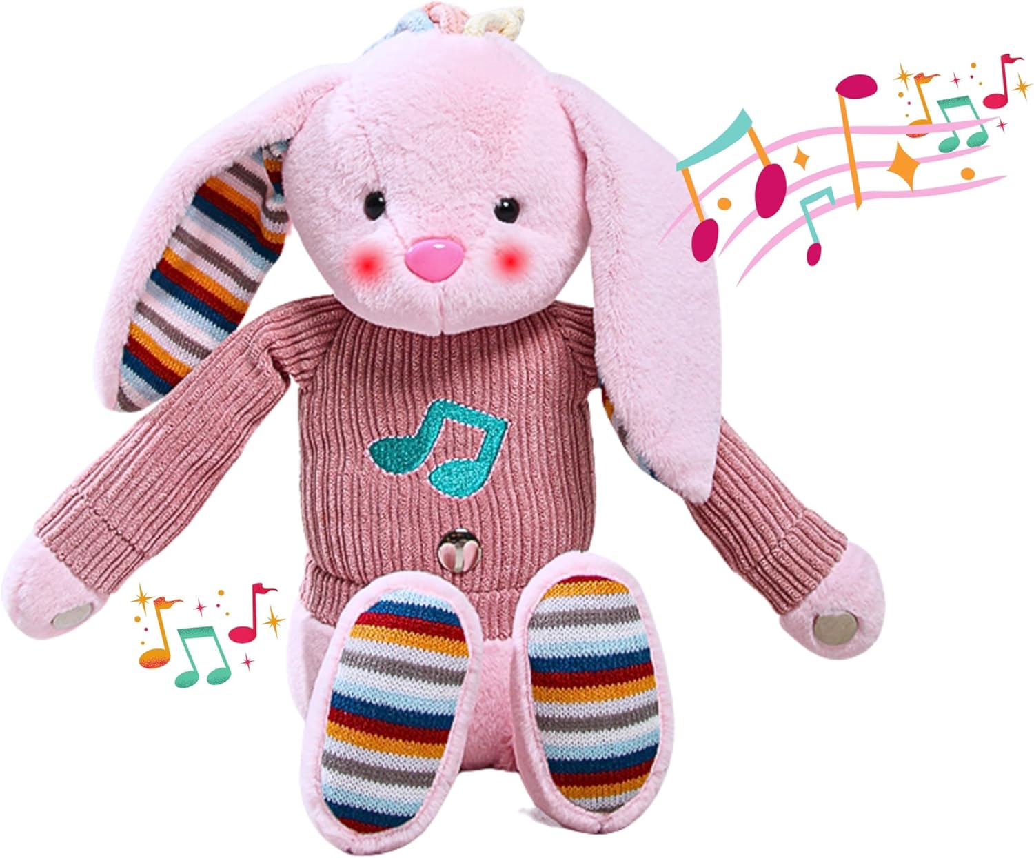 Lumio Musical Bunny Plush Toy with Lights Sounds