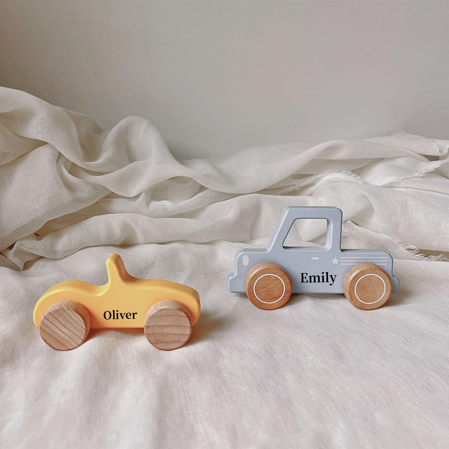 Personalized Name Wooden Toy Car for Kids